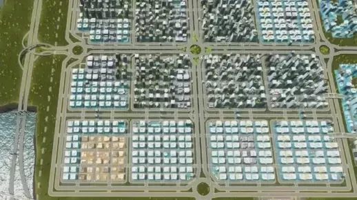 城市天际线大区规划详解:住宅、商业、工业、办公及产业区布局策略