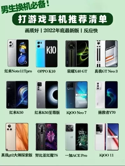 打游戏不卡的手机排名榜-游戏手机选对不卡顿