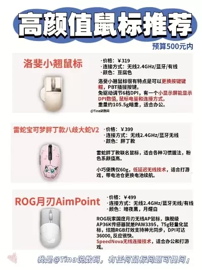 女生游戏有线鼠标排行榜-女生游戏有线鼠标推荐