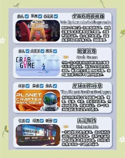 steam必买游戏排行榜多人-Steam多人游戏推荐