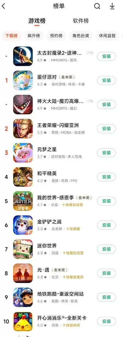 模板游戏排行榜最新版-模板游戏排行榜推荐