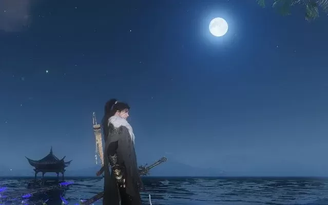 逆水寒月是故乡明百里隐-逆旅者月下思乡
