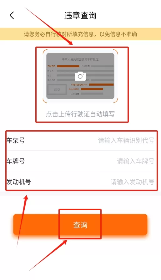 闪电车辆信息查询