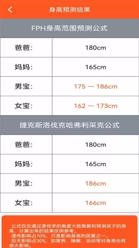 身高预测记录宝